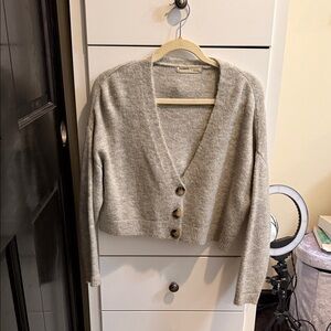 Pull&Bear Light Gray Cardigan